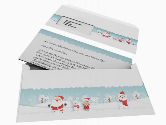 Weihnachtsbriefpapier mit Motiv Briefpapier mit Motiv